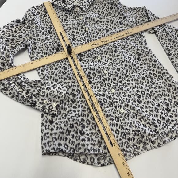 J.Crew The Perfect Shirt Womens Small Leopard Print Long Sleeve Button Down - Picture 6 of 6
